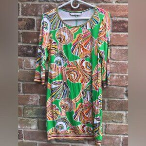 Trina Turk womans 6 Colorful Swirl Pattern Dress